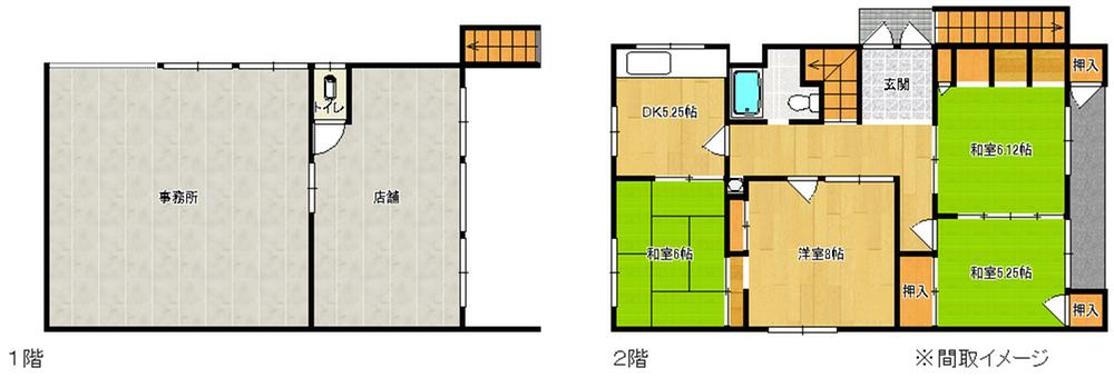 Floor plan. 11.6 million yen, 4DK, Land area 205.19 sq m , Building area 192.88 sq m