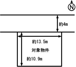 Compartment figure. Land price 11 million yen, Land area 147.04 sq m