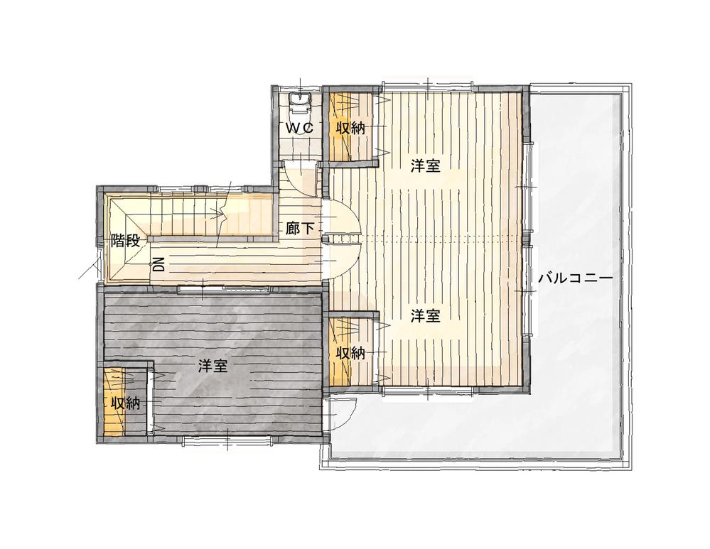 Floor plan. 24,800,000 yen, 4LDK, Land area 277.58 sq m , Building area 98.54 sq m 2F Floor Plan