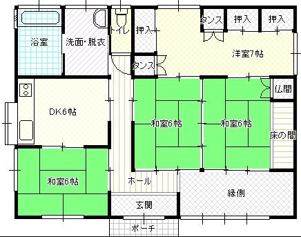 Floor plan. 17 million yen, 4DK, Land area 429 sq m , Building area 101.78 sq m