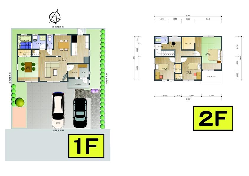 Floor plan. 26.5 million yen, 4LDK, Land area 152.38 sq m , Building area 102.68 sq m