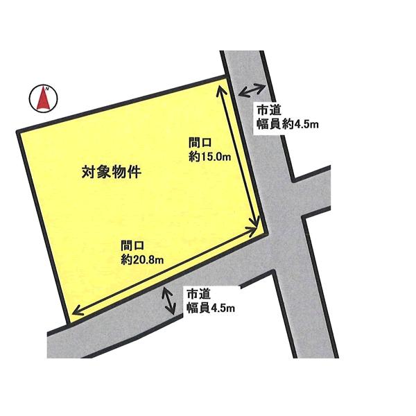 Compartment figure. Land price 4.9 million yen, Land area 283.21 sq m