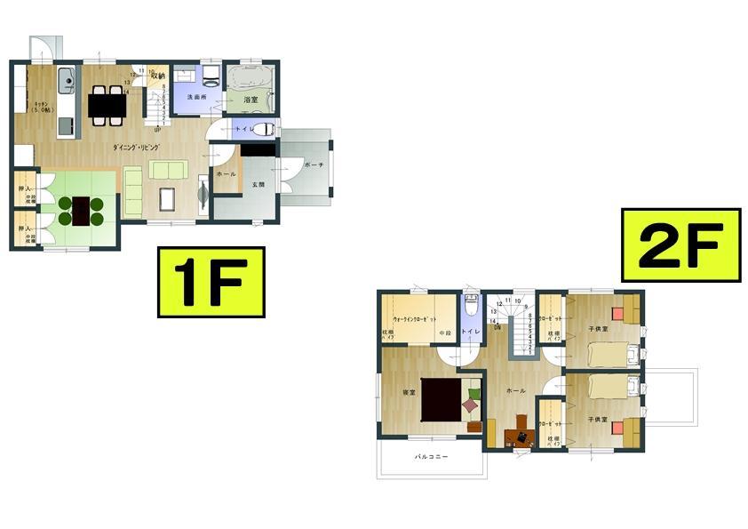 Floor plan. 32 million yen, 4LDK, Land area 204.04 sq m , Building area 138.5 sq m