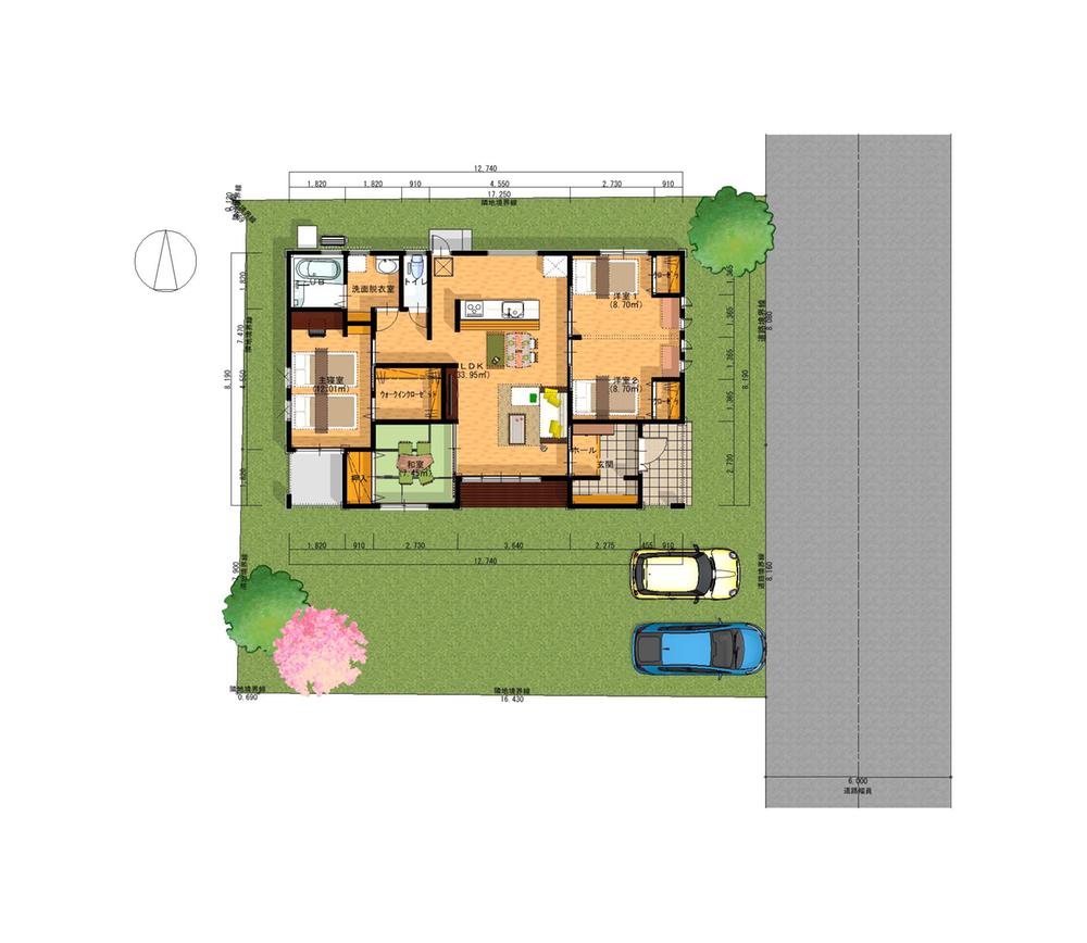 Floor plan. 21.1 million yen, 4LDK, Land area 273 sq m , Building area 93.98 sq m 20 quires more spacious living room deepens also communicate with family full of sense of openness Children's room can makeover to match the growth of children has become a possible partition