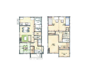 Floor plan. 20,390,000 yen, 4LDK, Land area 233.84 sq m , LDK to nurture the family of communication in the building area 102.68 sq m face-to-face kitchen. Also look to short housework flow line.