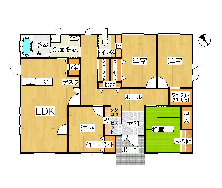 Floor plan. 21,800,000 yen, 4LDK, Land area 357.69 sq m , Building area 120.28 sq m