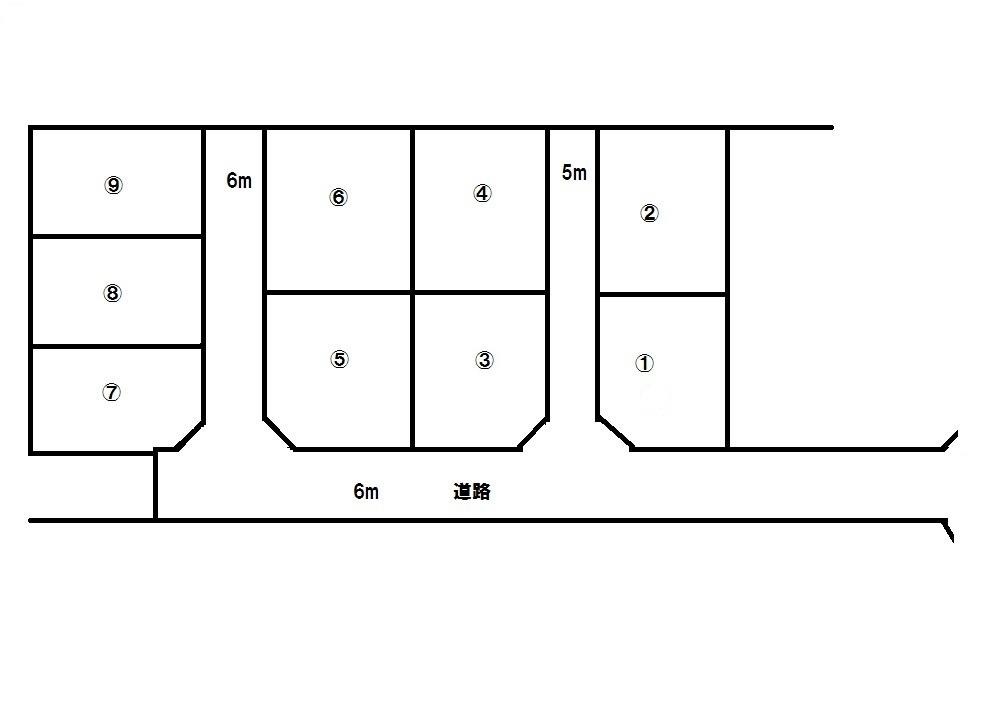 Compartment figure. Land price 9.84 million yen, Land area 203.43 sq m