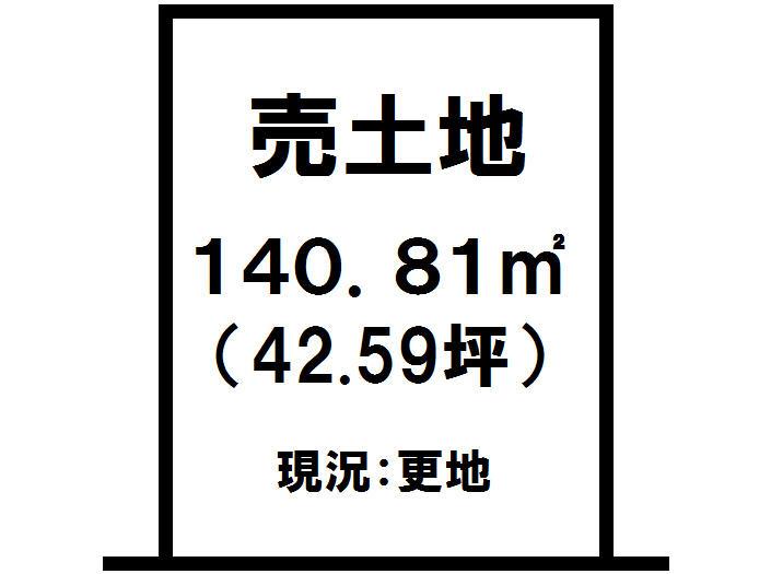 Compartment figure. Land price 8.52 million yen, Land area 140.81 sq m