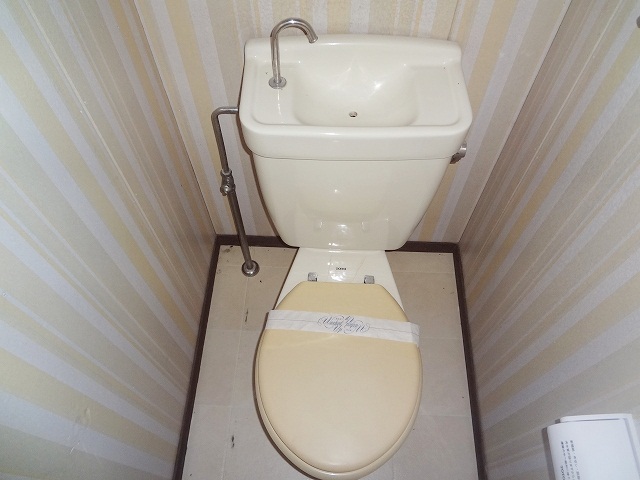 Toilet. Clean feeling full of Western-style toilet.