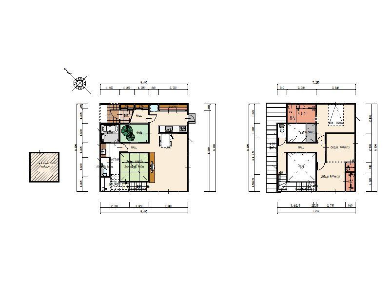 Floor plan. 33,800,000 yen, 4LDK, Land area 216.78 sq m , Building area 128.33 sq m