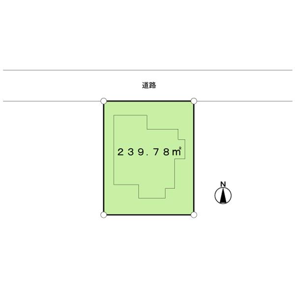 Compartment figure. 13.5 million yen, 4K, Land area 239.78 sq m , Building area 98.9 sq m