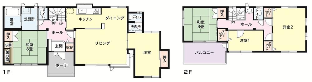 Floor plan. 22,800,000 yen, 5LDK, Land area 246.1 sq m , Building area 155.7 sq m