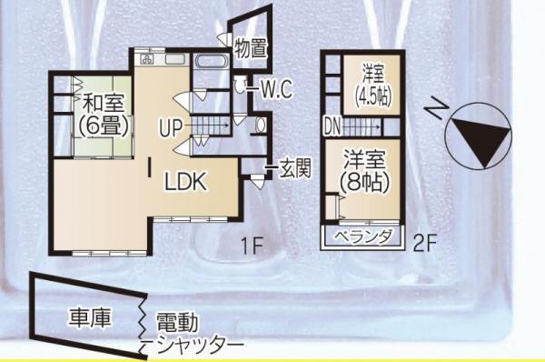 Floor plan. 12,950,000 yen, 3LDK, Land area 230.47 sq m , Building area 105.4 sq m LDK new, Now easier to use