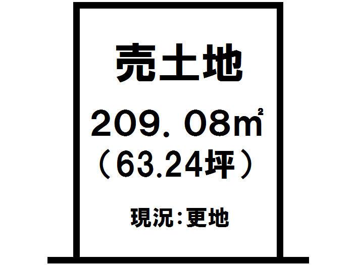 Compartment figure. Land price 17.1 million yen, Land area 209.08 sq m
