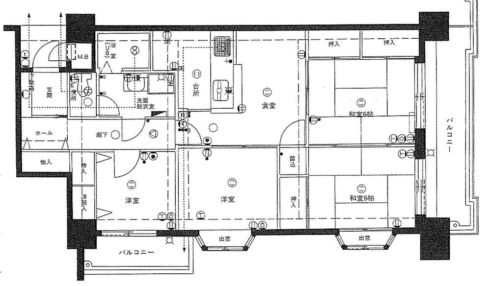 Floor plan. 4DK, Price 15,220,000 yen, Occupied area 75.43 sq m , Balcony area 14.02 sq m