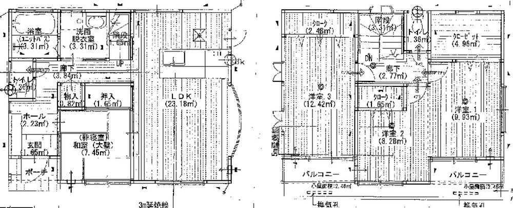 Floor plan. 27,800,000 yen, 4LDK, Land area 123 sq m , Building area 97.71 sq m