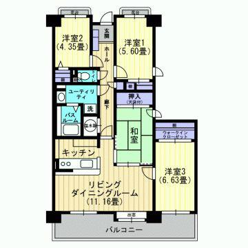 Floor plan. 4LDK, Price 26.7 million yen, Spacious floor plan of their own area 80.95 sq m 4LDK.