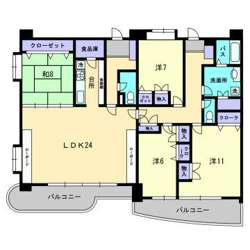 Floor plan. 4LDK, Price 20 million yen, It renewed the wall cross into the area occupied by 150.04 sq m, 2012., It established the Japanese-style room.
