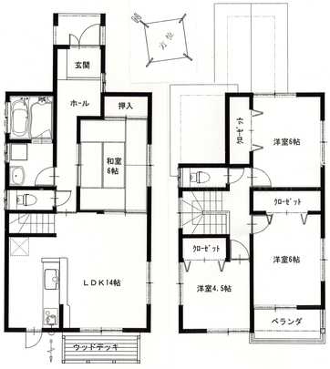 Floor plan. 25,800,000 yen, 4LDK, Land area 143.68 sq m , Building area 95.22 sq m