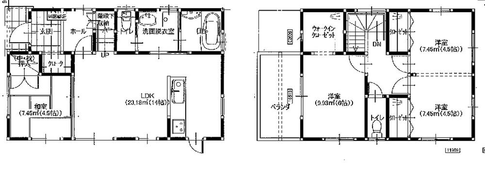 Floor plan. 24,800,000 yen, 4LDK + S (storeroom), Land area 191.05 sq m , Building area 87.76 sq m 4LDK + S