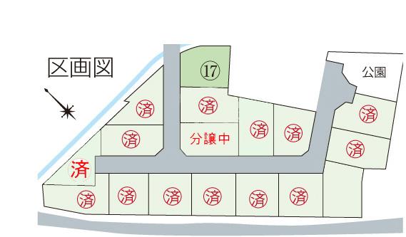 The entire compartment Figure. Town planning that the comfort of there park in a flat style in Zhongshan (the entire section view)