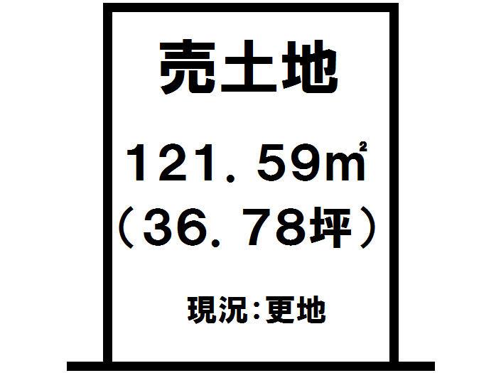 Compartment figure. Land price 7.35 million yen, Land area 121.59 sq m local land photo