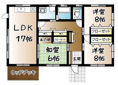 Floor plan. 34,800,000 yen, 3LDK, Land area 376.93 sq m , Building area 101.08 sq m
