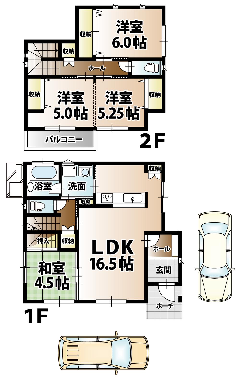 Floor plan. (D Building), Price 26,300,000 yen, 4LDK, Land area 158.78 sq m , Building area 95.22 sq m