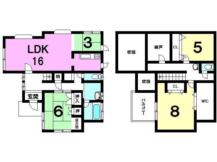 Floor plan. 25,800,000 yen, 3LDK, Land area 163 sq m , Building area 127.51 sq m