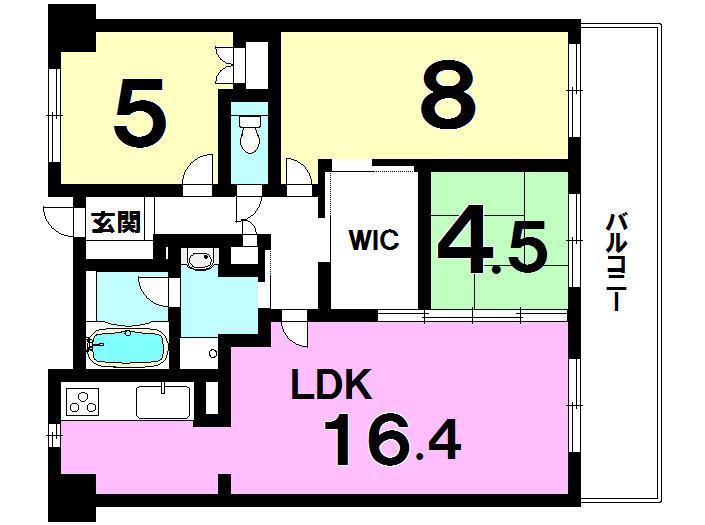 Floor plan. 3LDK+S, Price 19,800,000 yen, Occupied area 72.05 sq m , Balcony area 16.6 sq m