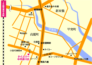 Timely Nakasu dori MAP (other) to 0m