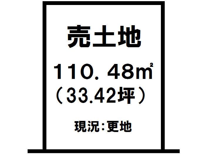 Compartment figure. Land price 6.71 million yen, Land area 110.88 sq m