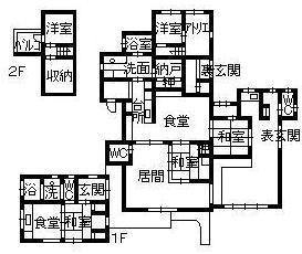 Floor plan. 58 million yen, 4LDK + S (storeroom), Land area 777.04 sq m , Building area 217.04 sq m