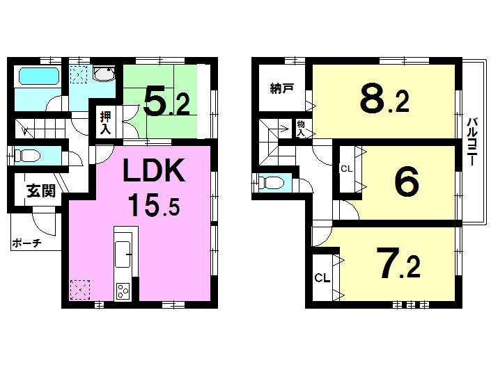 Floor plan. 26,800,000 yen, 4LDK, Land area 121.27 sq m , Building area 97.19 sq m
