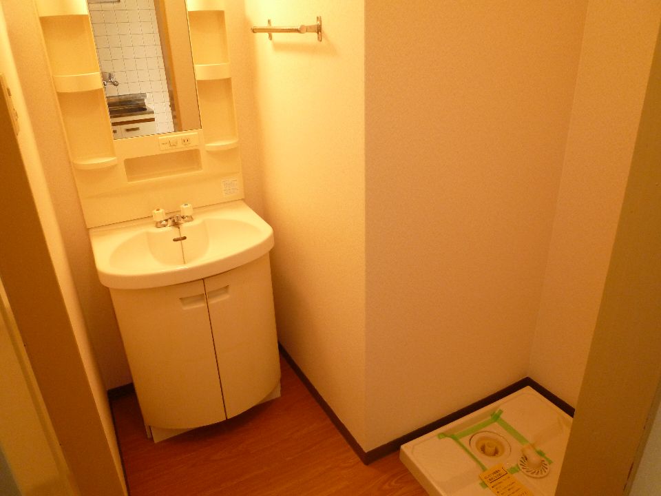 Washroom. Independent wash basin, Indoor Laundry location