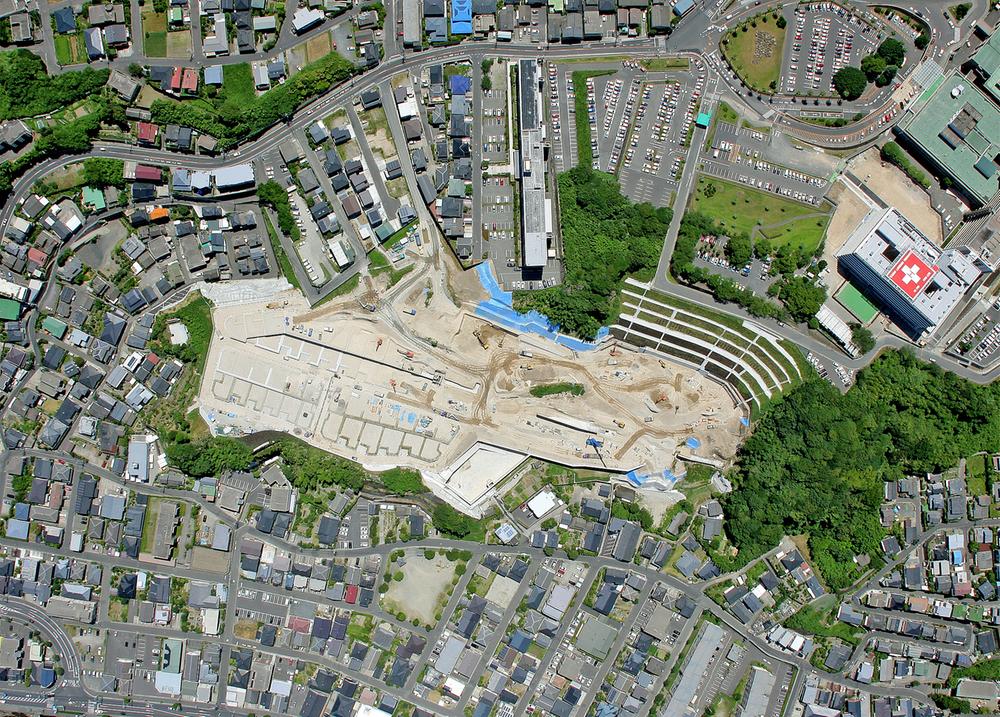 aerial photograph. It is seen from the sky site (August 2013) Shooting