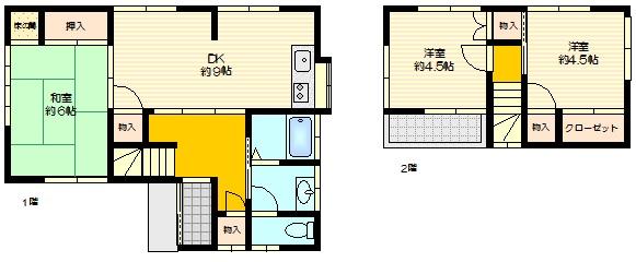 Floor plan. 11.8 million yen, 3DK, Land area 69.43 sq m , Building area 66.12 sq m