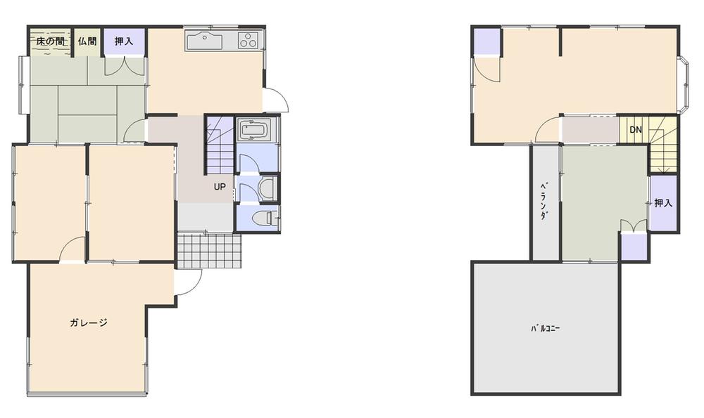 Floor plan. 8 million yen, 5DK, Land area 117.12 sq m , Building area 68.72 sq m