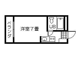 Floor plan. Price 3.3 million yen, Occupied area 18.97 sq m , Balcony area 4.64 sq m