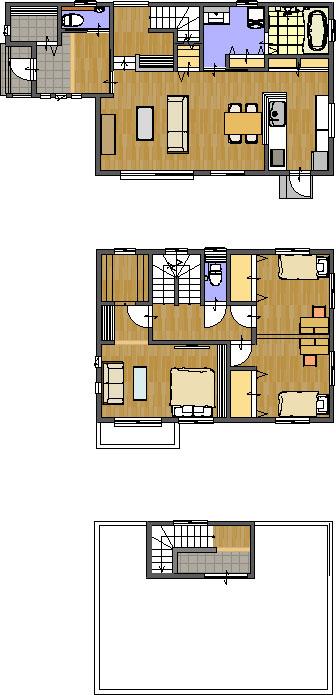 Floor plan. 28.5 million yen, 3LDK, Land area 201.01 sq m , Building area 111.99 sq m