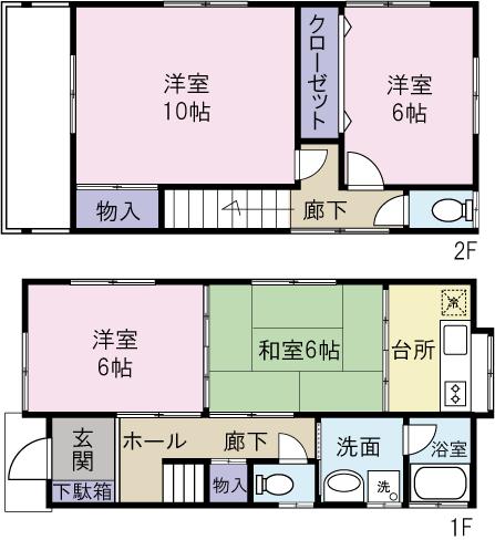 Floor plan. 33 million yen, 4K, Land area 101.95 sq m , Building area 77.83 sq m
