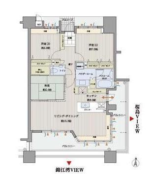 Floor plan. 3LDK, Price 25,800,000 yen, Occupied area 80.32 sq m , Balcony area 26.47 sq m