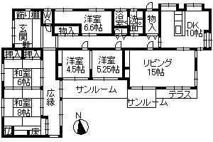 Floor plan. 46 million yen, 5LDK, Land area 1,939.4 sq m , Building area 179.67 sq m Hontaku Floor Plan