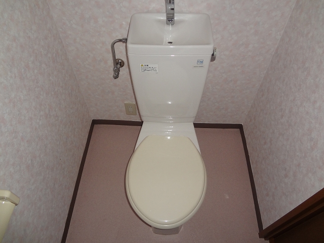Toilet. ^^ I am happy because there is next to the space
