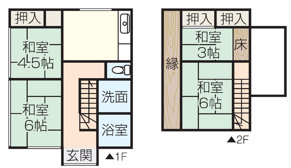 Floor plan. 7.8 million yen, 4DK, Land area 114.02 sq m , Building area 67.89 sq m