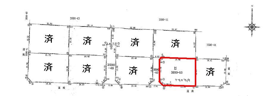Compartment figure. Land price 5.4 million yen, Land area 283.41 sq m
