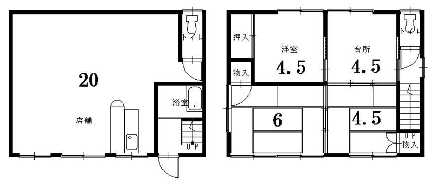 Floor plan. 6.8 million yen, 4K, Land area 83.79 sq m , Building area 77.76 sq m site