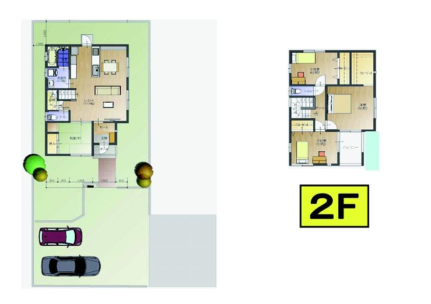 Floor plan. 25,900,000 yen, 4LDK, Land area 258.33 sq m , Building area 104.33 sq m