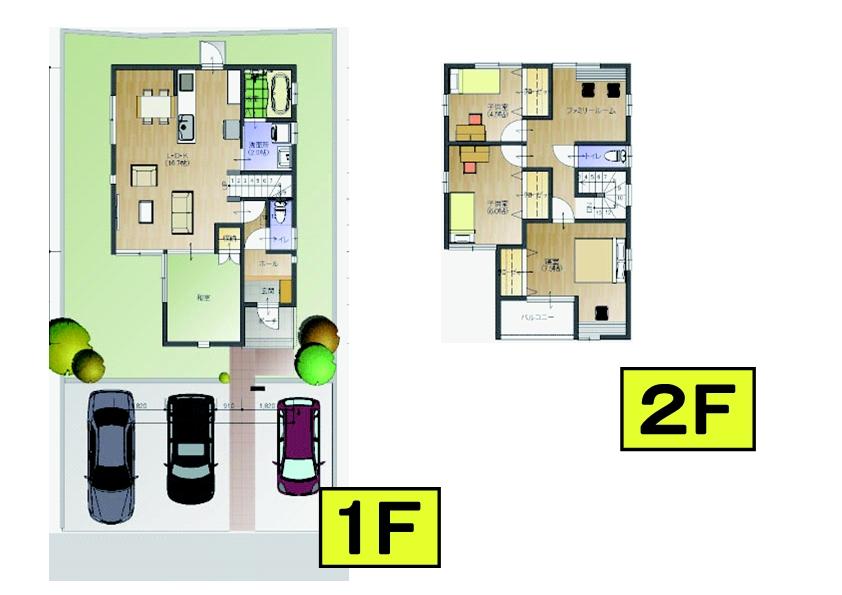 Floor plan. 28.6 million yen, 4LDK, Land area 167.62 sq m , Building area 103.92 sq m