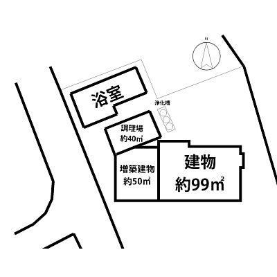 Floor plan. 50 million yen, 4LDK, Land area 2443.78 sq m , Building area 224.22 sq m building layout plan